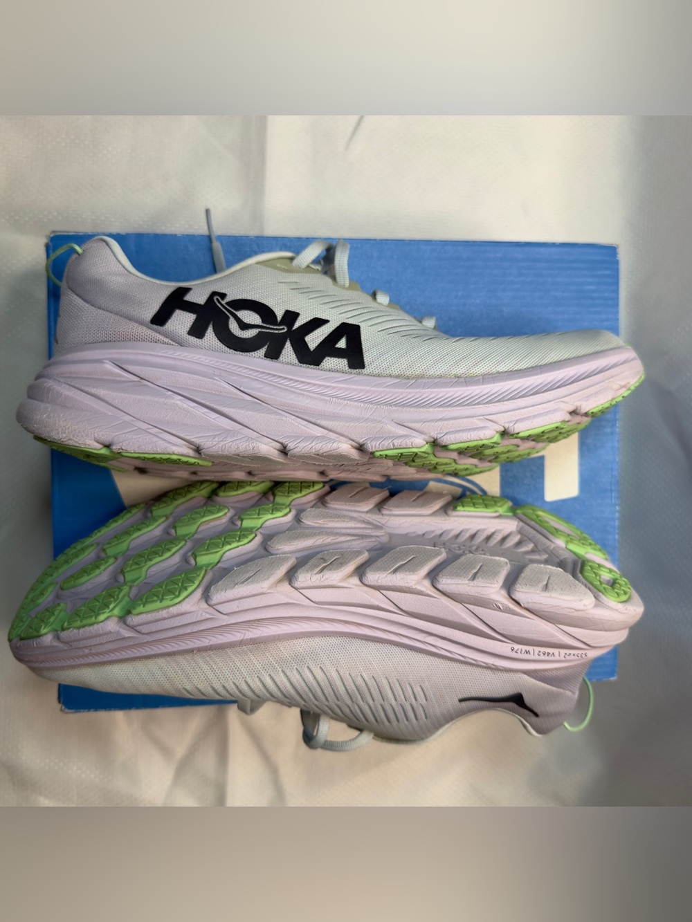 Hoka Rincon 3 Women's Running Shoes Size 9.5 Blue Fog Plein Air 1119396 PAOH - Picture 10 of 11